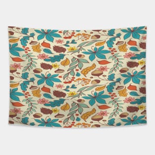 leaf and flower design Tapestry