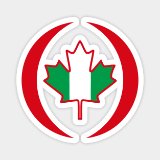 Canadian Nigerian Multinational Patriot Flag Magnet