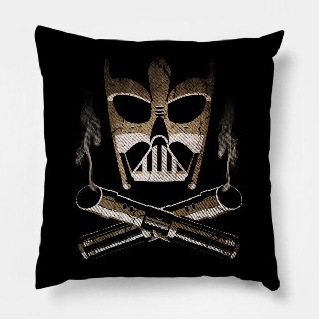 Mask & Sabers Pillow by Droidloot