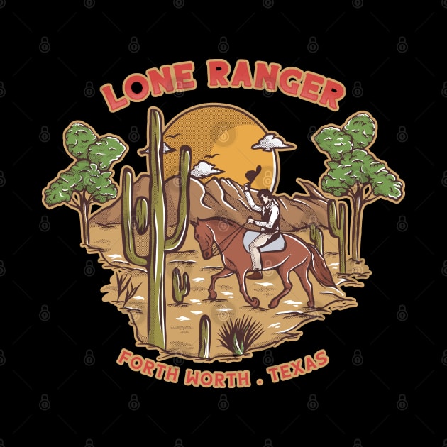 Lone Ranger Vintage Artwork by namanyastudios