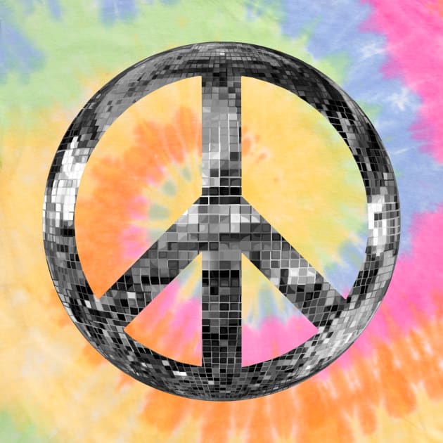 Disco Peace Sign by Art by Deborah Camp