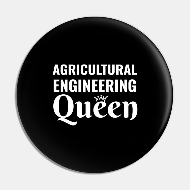 Agricultural Engineering Queen - Agriculture Women in Stem Science Steminist Pin by Petalprints
