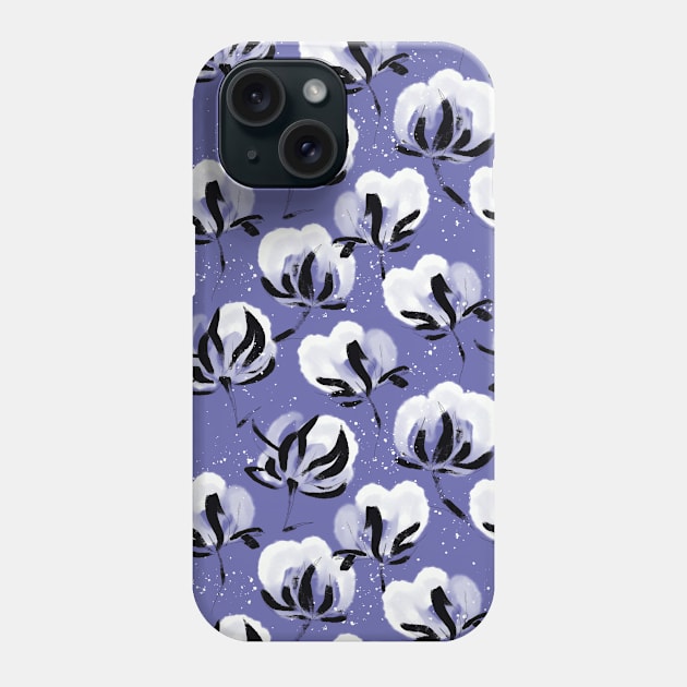 Cotton Flowers Phone Case by MarynArts