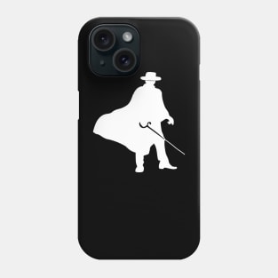 Zorro's Silhouette (White) Phone Case