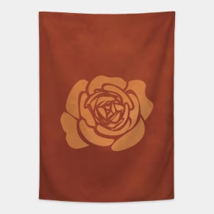 Rose Petal Flower, Boho, Terracotta, Wall Decor Tapestry