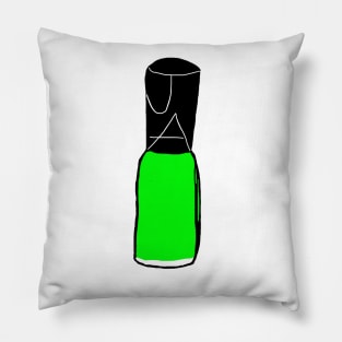 Lime Green Nail Polish Pillow