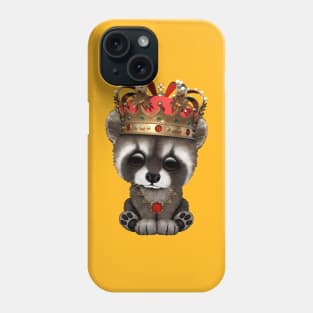 Cute Baby Raccoon Wearing Crown Phone Case