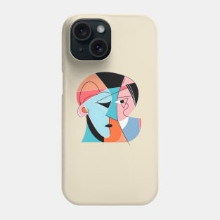 Picasso Style Two-Face Man Phone Case