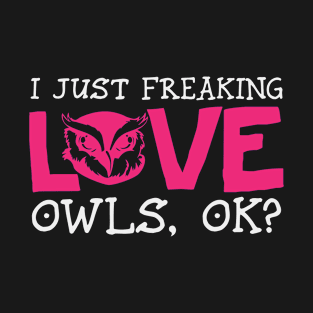 Owl Lover Joke Wings Nest Animal Hoot T-Shirt