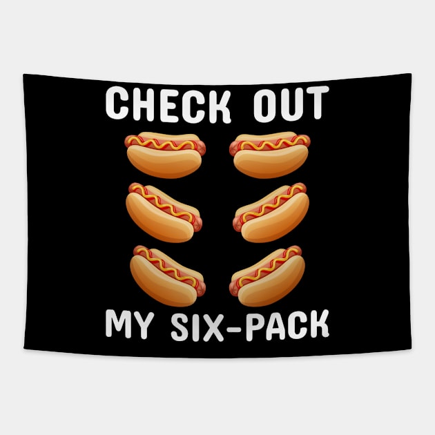 Check out My 6 - Pack Hot dog Funny Workout Six Pack Hotdog Tapestry by soufyane