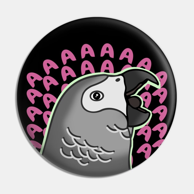 African Grey Parrot AAAAA Pin by FandomizedRose