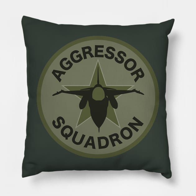 Aggressor Squadron (subdued) Pillow by TCP