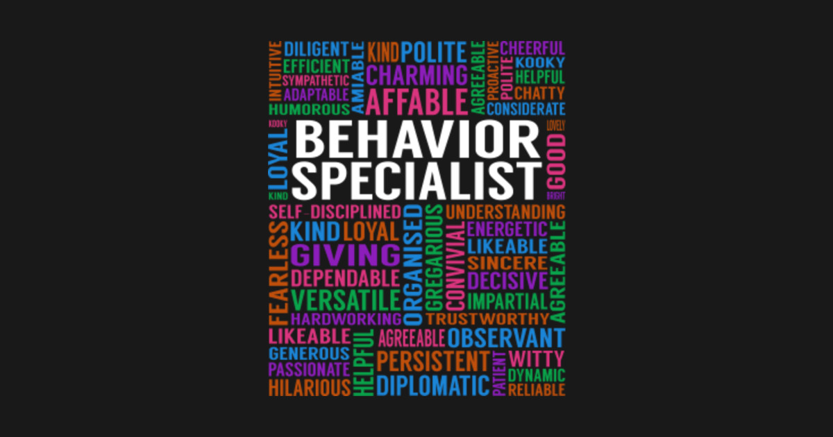 Behavior Specialist Job Behavior Specialist Sticker TeePublic