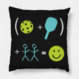 Happy Pickleball Equation Pillow