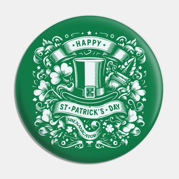 Happy St Patrick's Day Pin by Scaryzz