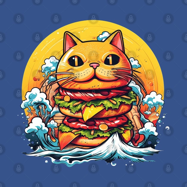 The Feline Tsunami Burger by PixieDustVibes