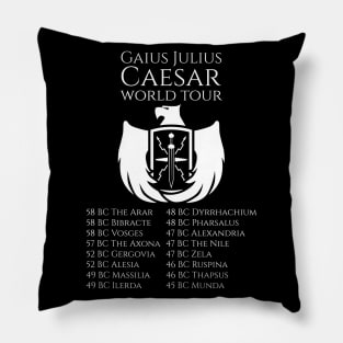 Gaius Julius Caesar World Tour - Ancient Roman Legion Eagle Shield Pillow