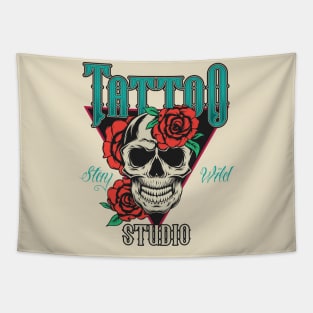 Tattoo Studio Stay Wild Tapestry