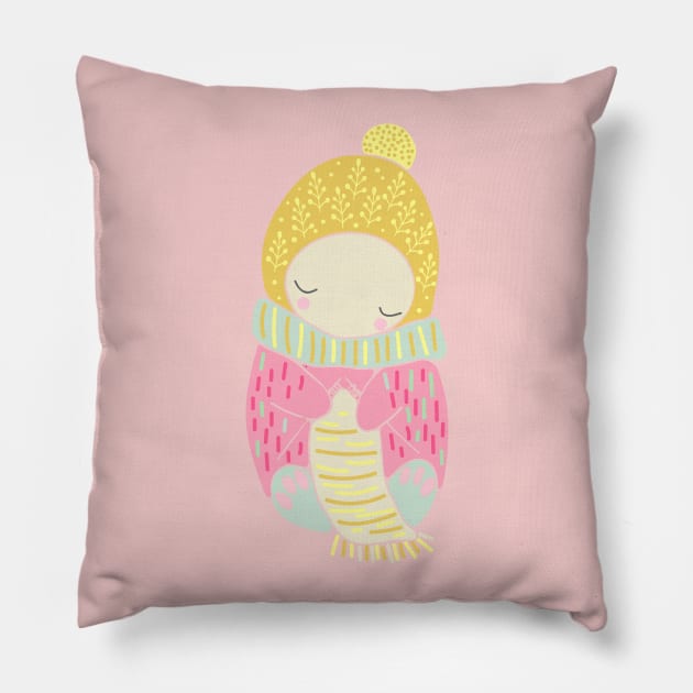 Knitting Pillow by MarinaDemidova