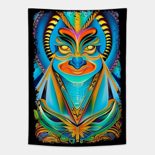 New World Gods (16) - Mesoamerican Inspired Psychedelic Art Tapestry