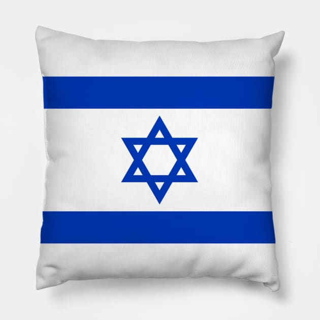 Israel Flag Pillow by DetourShirts