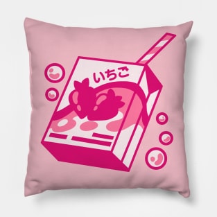 The starwberry milk and bubbles Pillow