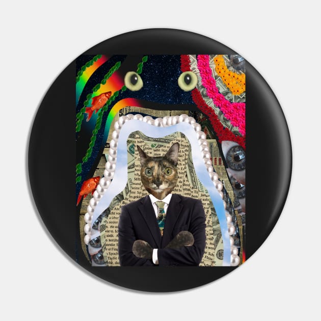 gato jefe collage de arte  digital Pin by uchix