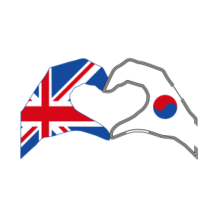 We Heart UK & Korea Patriot Flag Series T-Shirt