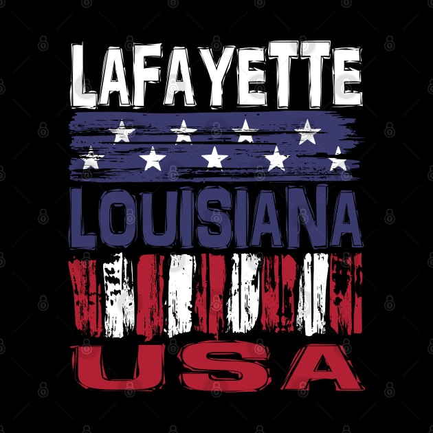 Lafayette Louisiana USA T-Shirt by Nerd_art