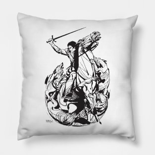 Gaucho Wolf Attack by PPereyra Pillow