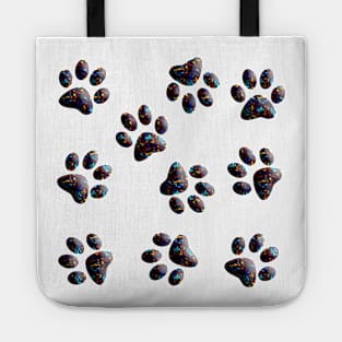 Cute Little Paws 3D - Pattern Design 2 Tote