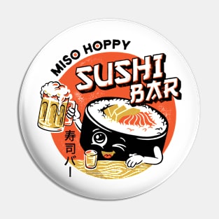 Sushi Bar - white tee Pin