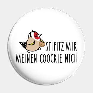Goldfinch bird with cookie Pin