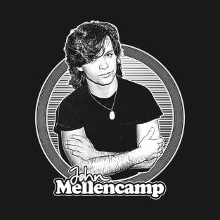 John J. Mellencamp // Retro Fan Art Design T-Shirt