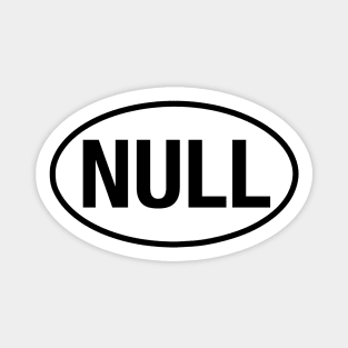 NULL Euro Oval Style Magnet