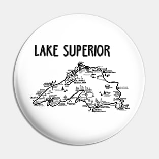 Lake Superior Map Pin