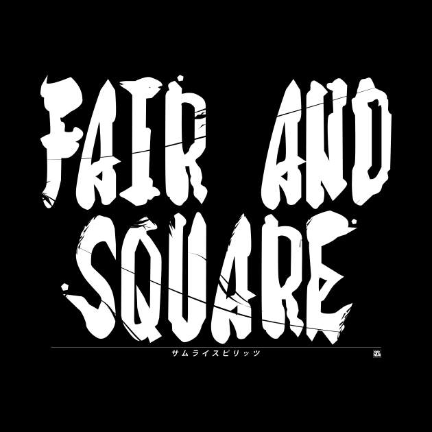 [SAMSHO] FAIR AND SQUARE WHITE by PRWear