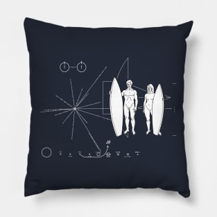 Pioneer plaque Surfing lifestyle Pillow