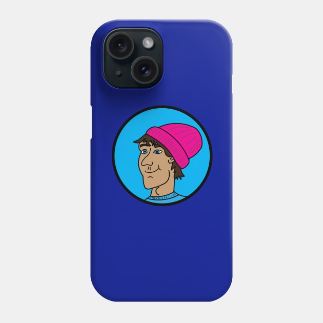 Dude in a hot pink beanie Phone Case by The Hot Pink Beanie