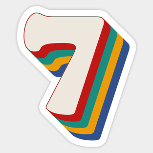 Knipperen Bende stad Number 7 Stickers for Sale | TeePublic