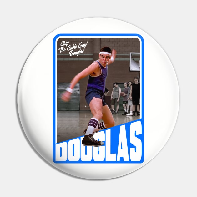 Chip 'The Cable Guy' Douglas Basketball Trading Card Pin by darklordpug