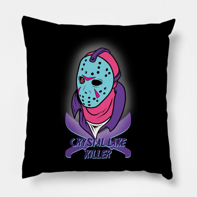 Crystal Lake Killer Pillow by stuffofkings