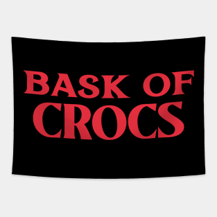 Bask of Crocs Collective Animal Nouns Tapestry