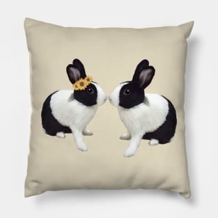 Kiss Dutch Rabbit _ Bunniesmee Pillow