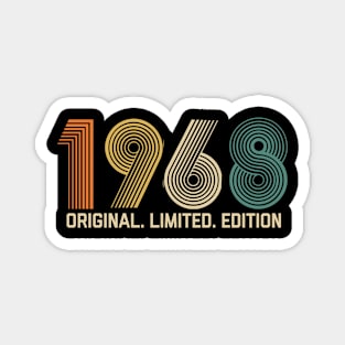 Vintage 1968 Birthday Retro 1968 For Men Women born in 1968 Magnet