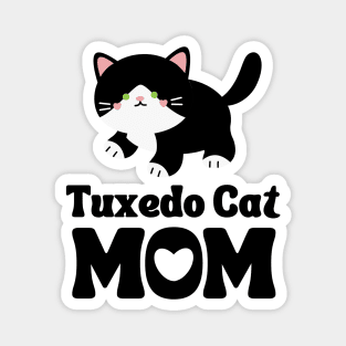 Tuxedo Cat Mom Magnet