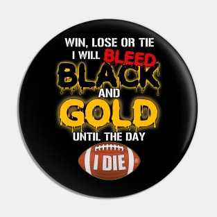 Pittsburgh football jersey limited edition win lose or tie Pin