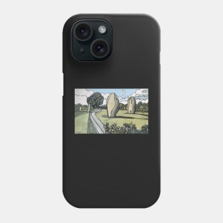 Avebury Stone Circle Wiltshire England Britain Landscape Phone Case