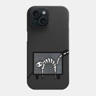 X-Ray Cat - Skeleton Kitty Xray Phone Case