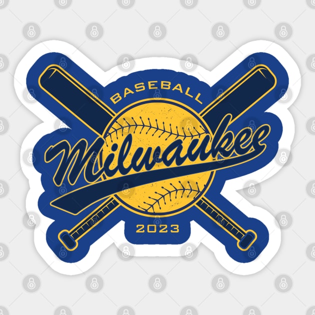 Milwaukee, Wisconsin - The Brew Crew - 2023 - Milwaukee Brewers - Sticker